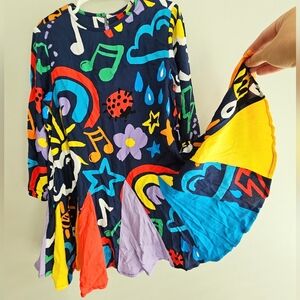 Stella McCartney Kids Multicolor Graphic Dress